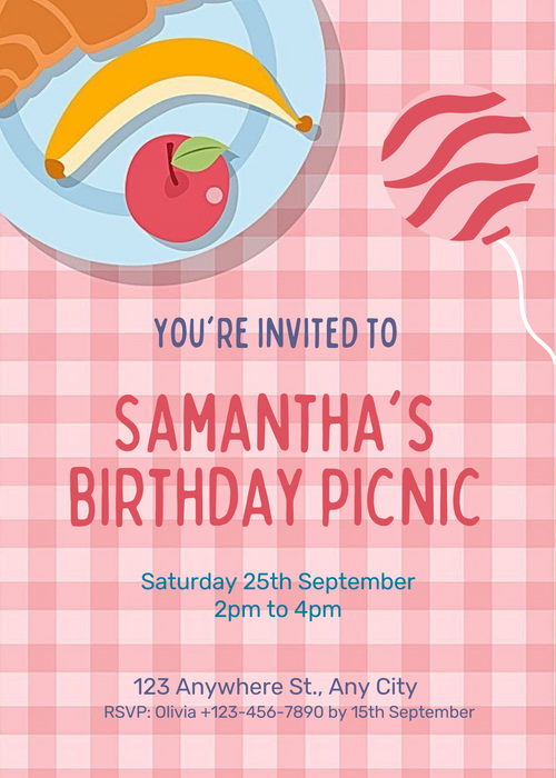 Pink Delightful Picnic Invitation-AAPIC001