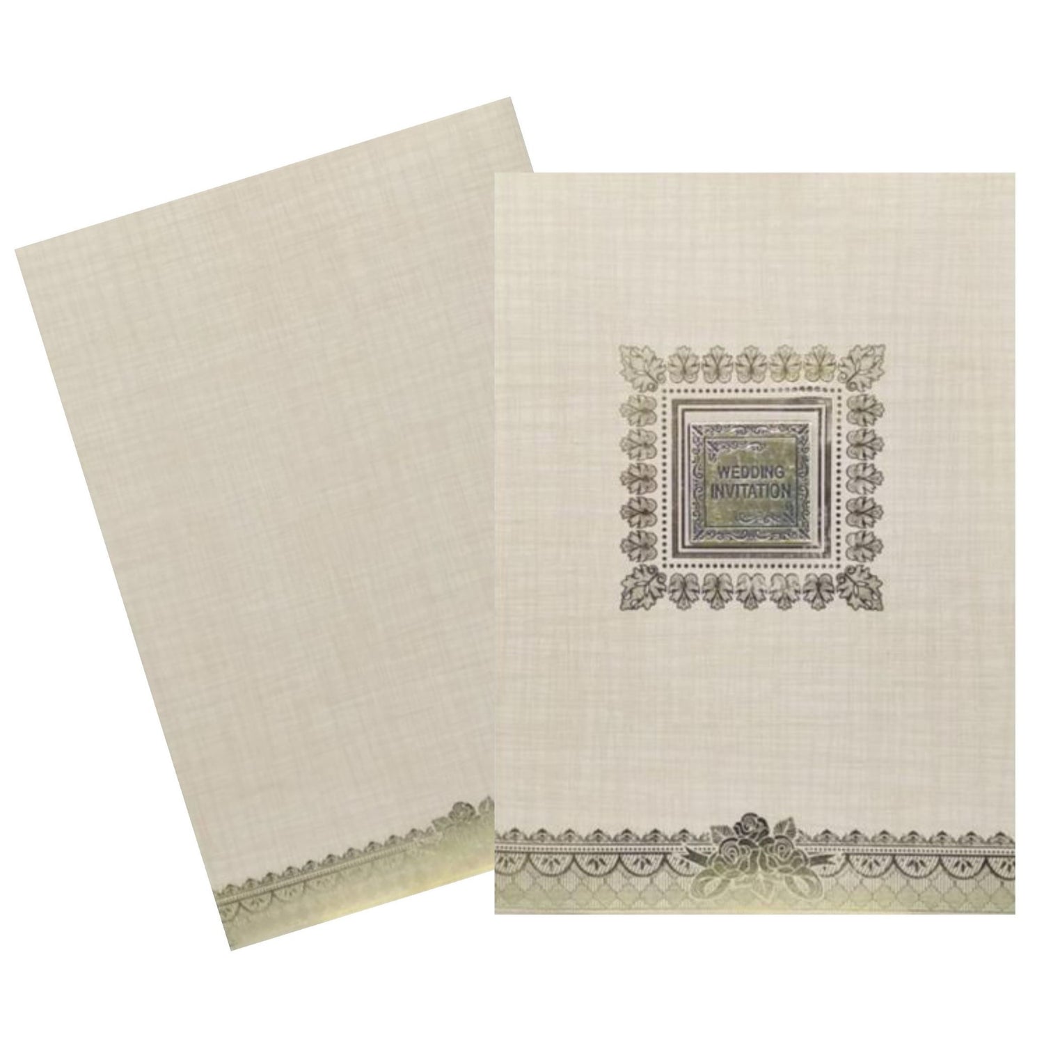 Sandal Metallic Gold Foiling Design With Square Name Plate-KNCP23SF-King of Cards