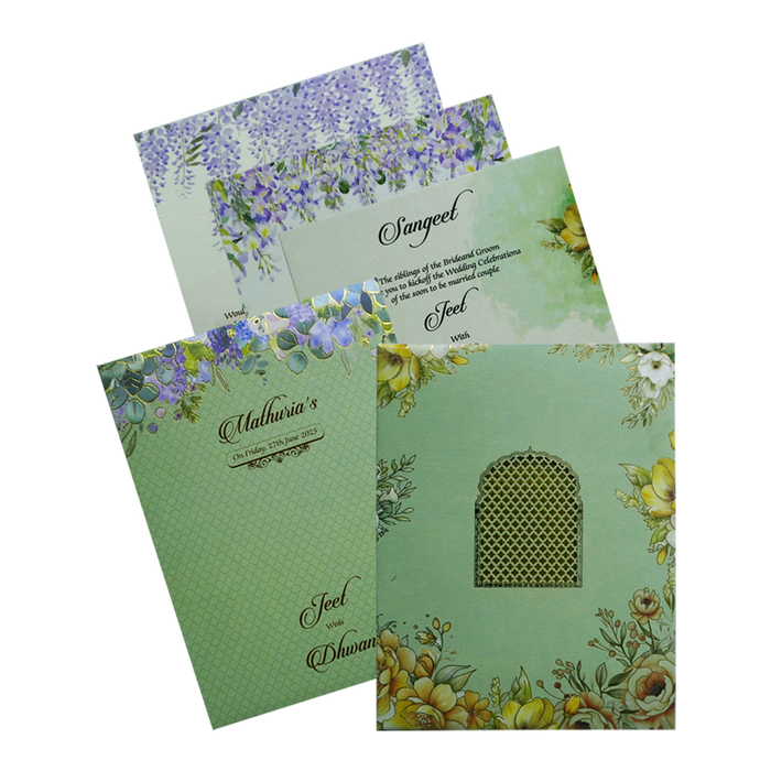 Light Forest Green Invitation-King of Cards