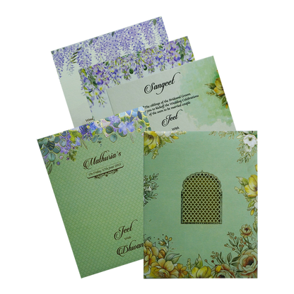 Light Forest Green Invitation-King of Cards