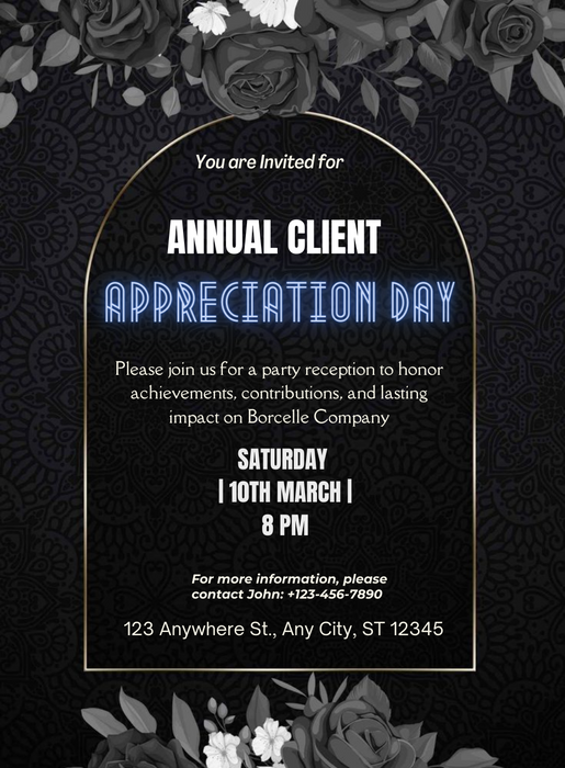 Black Elegant Appreciation-AAAPP006