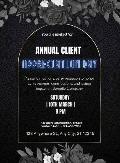 Black Elegant Appreciation-AAAPP006