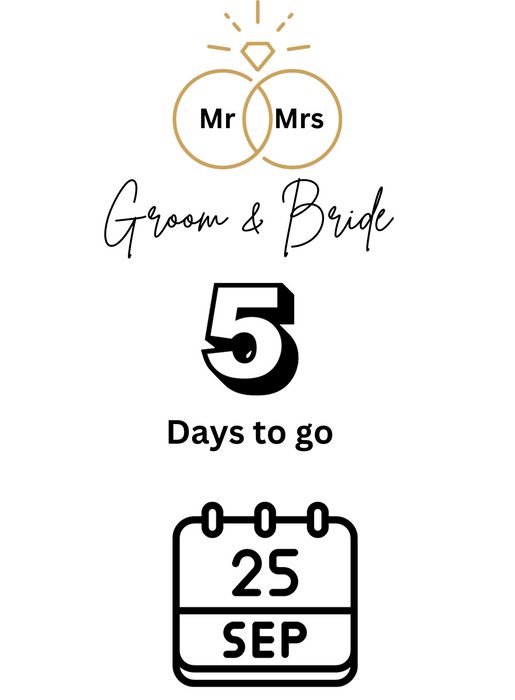 Golden Photo Countdown Invitation-AACDI010