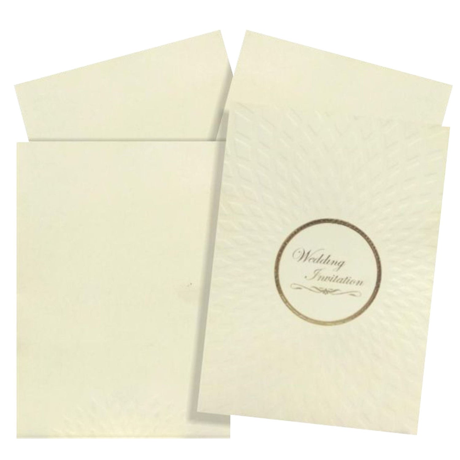 Selling White envelope with wedding print and two inserts invitation card online. Buying invitation cards made easy with King of Cards! &amp;