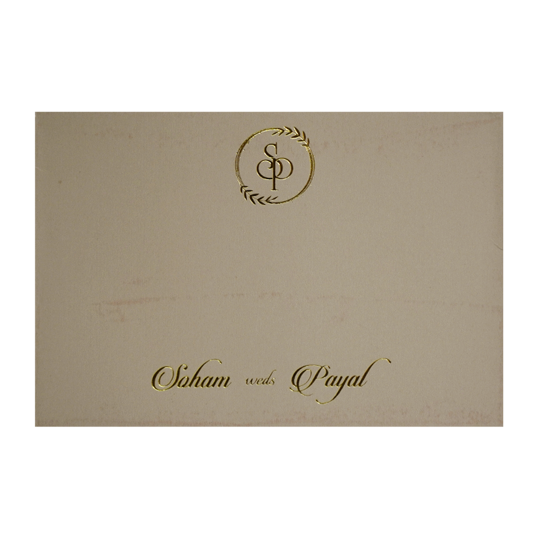 Beige Tracing Sheet Invitation Card-King of Cards