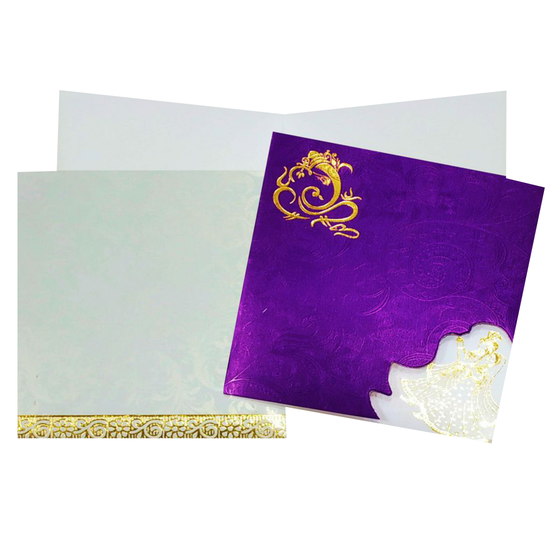 Purple Invitation Card