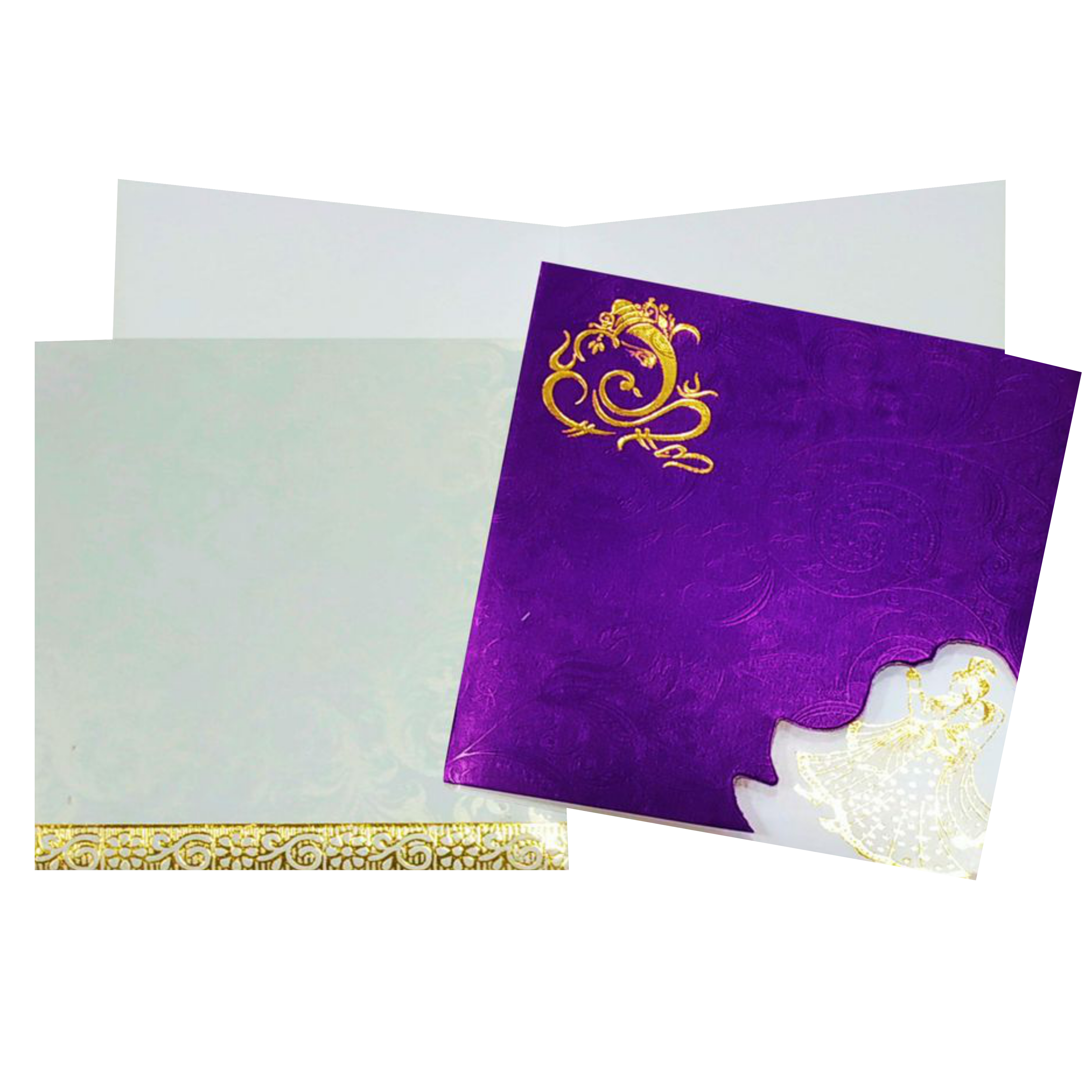 Purple Invitation Card