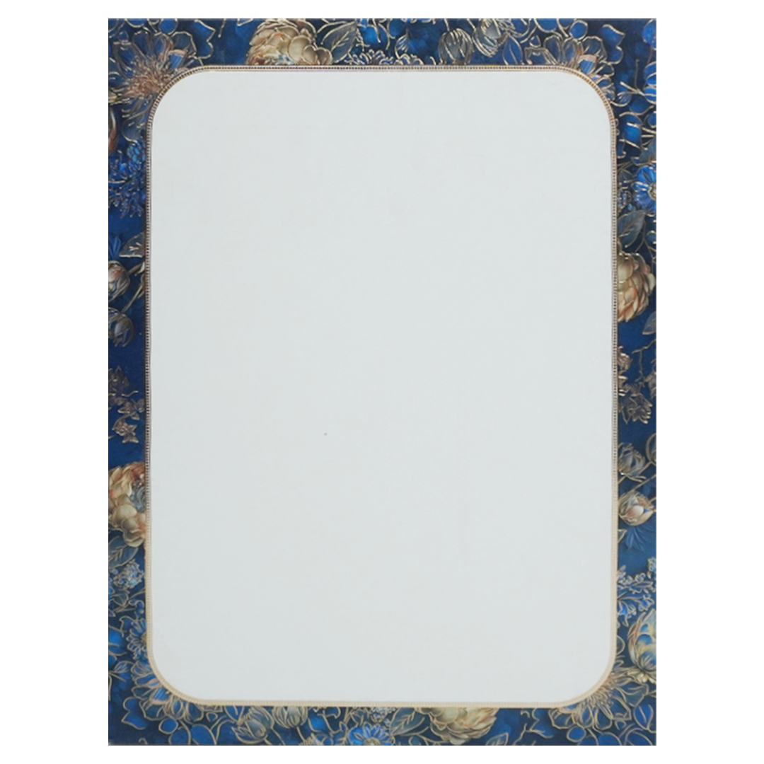 Blue Floral Door Wedding Card Design-King of Cards