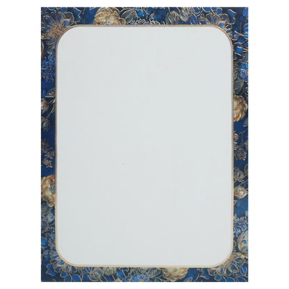 Blue Floral Door Wedding Card Design-King of Cards