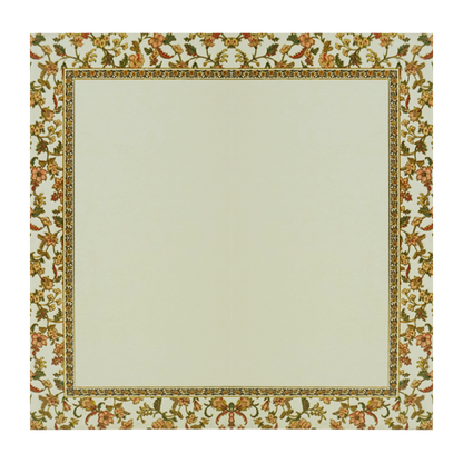 Lime Yellow Floral Padded Wedding Invitation-Kac05590