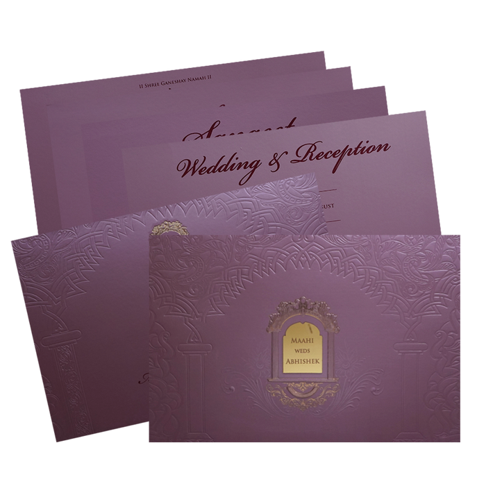 Light Pink Wedding Card-King of Cards