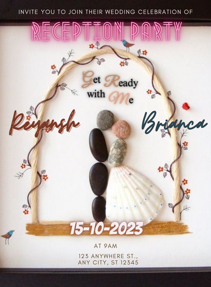 Arch Shell Reception Party Invitation-King of Cards