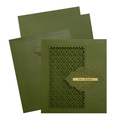 Lemon Grass MDF Wedding Card-King of Cards