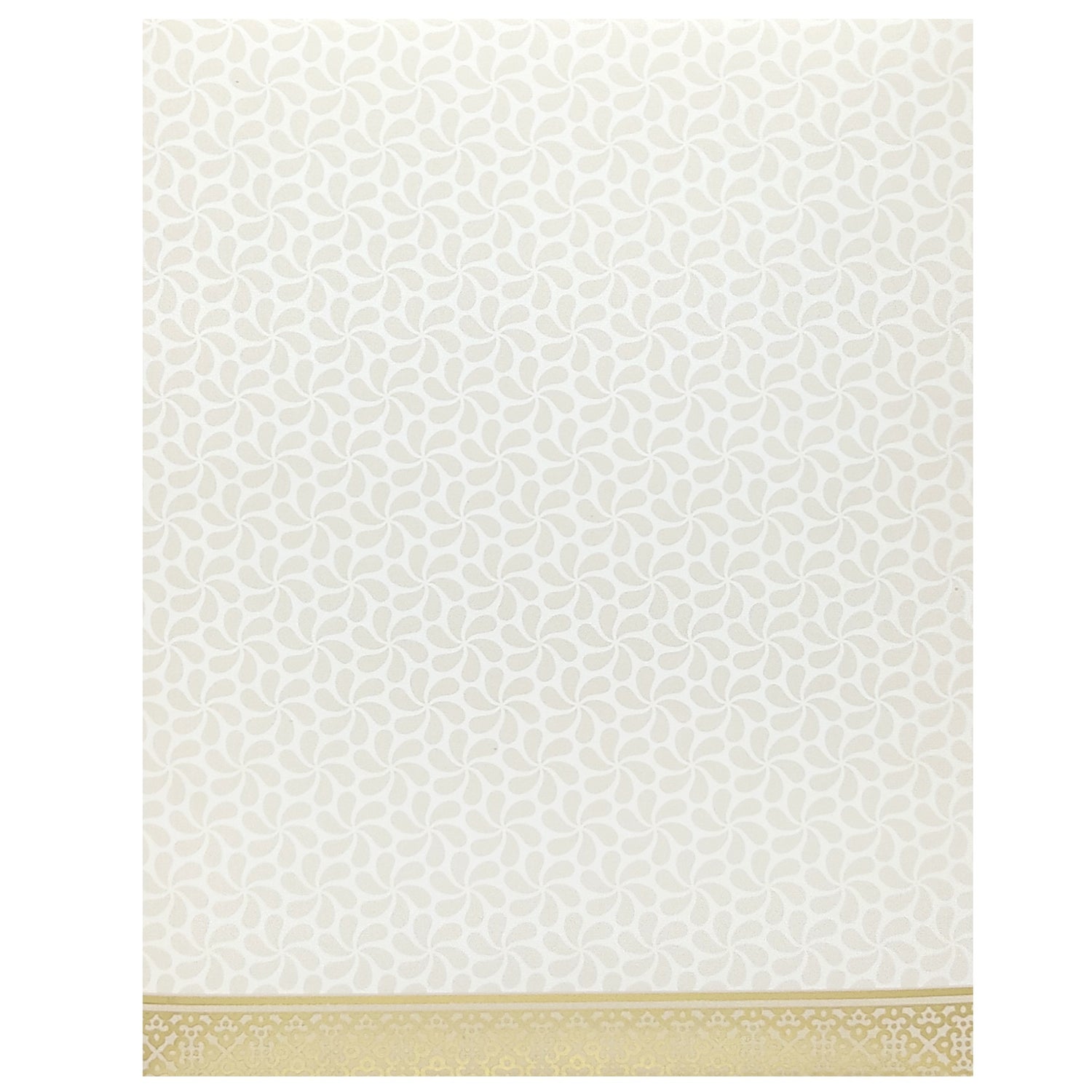 White Floral Invitation Card With Name Plate-KNJS2058-King of Cards