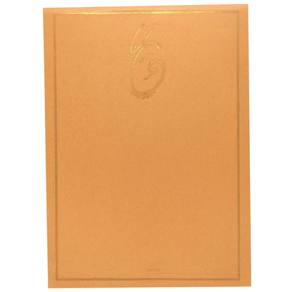 Brown Ganesha Invitation Card