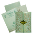 Pastel Green Floral Door-Style Invitation Card-King of Cards