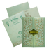 Pastel Green Floral Door-Style Invitation Card-KNKJ1143