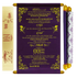 Make your event special with our exclusive Dark Purple Satin Scroll Card Order now! ?WhatsApp Support ?Express Delivery.