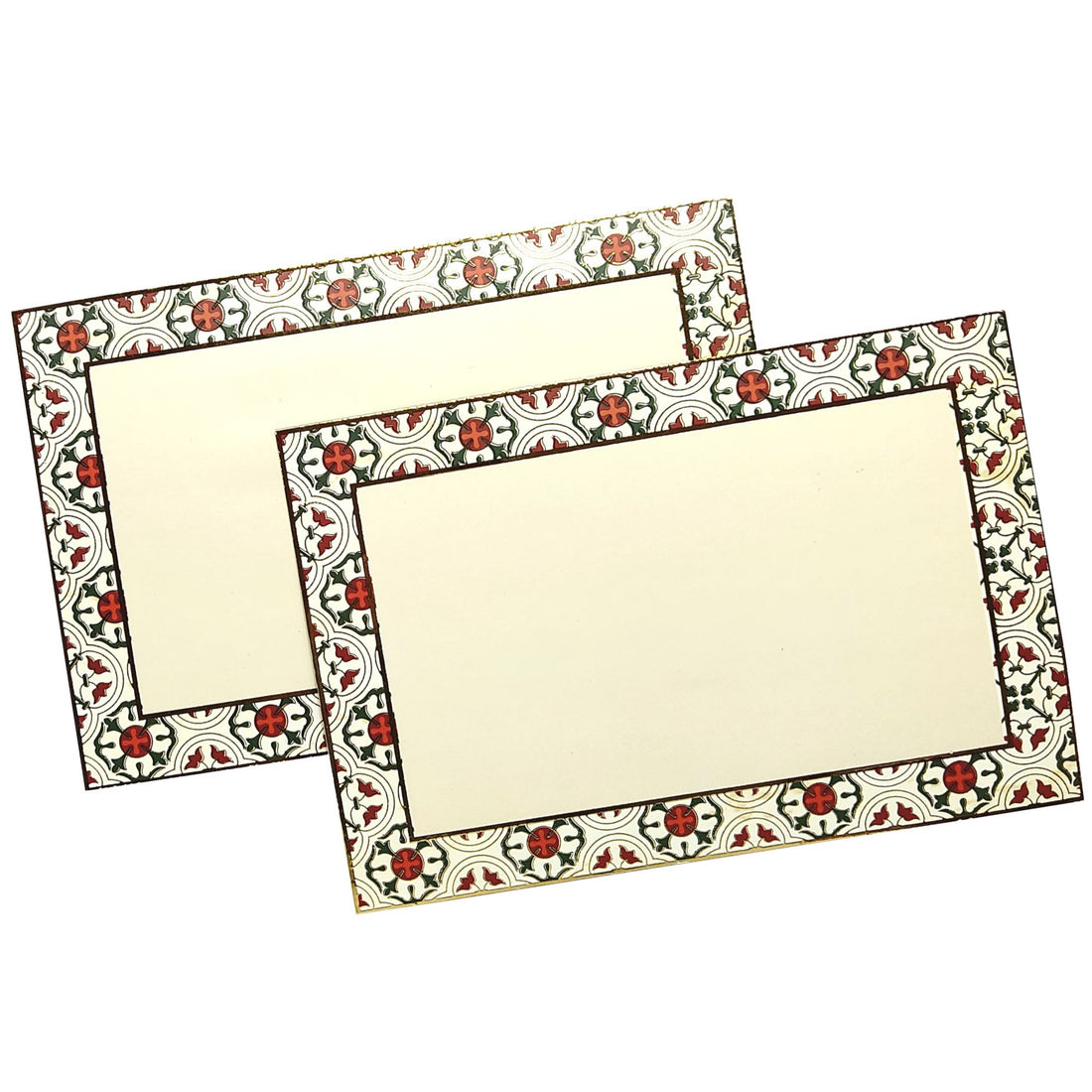 Red Floral Modern Box Invitation-KBX0305-King of Cards