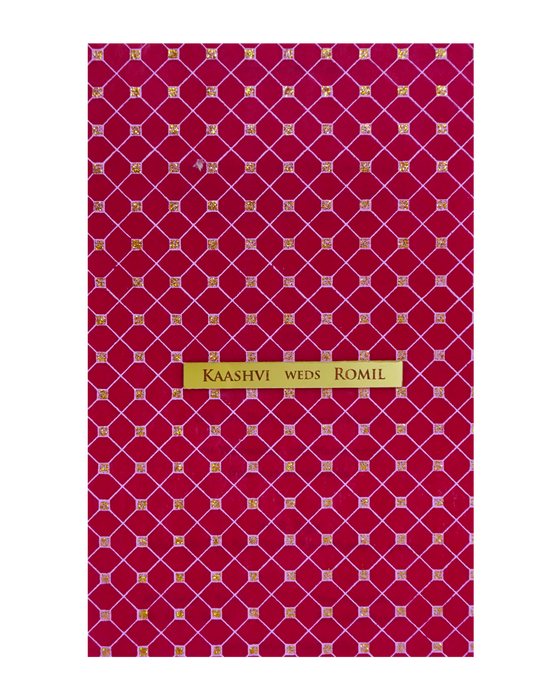 Cream Red Single Wolly Invitation-King of Cards