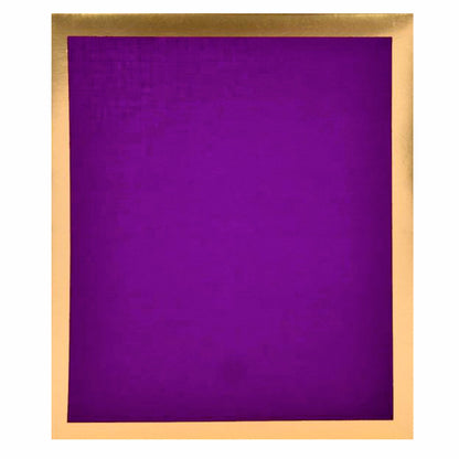 Lovely Purple Shading With Ganesha Padded Wedding Card - KNK30401