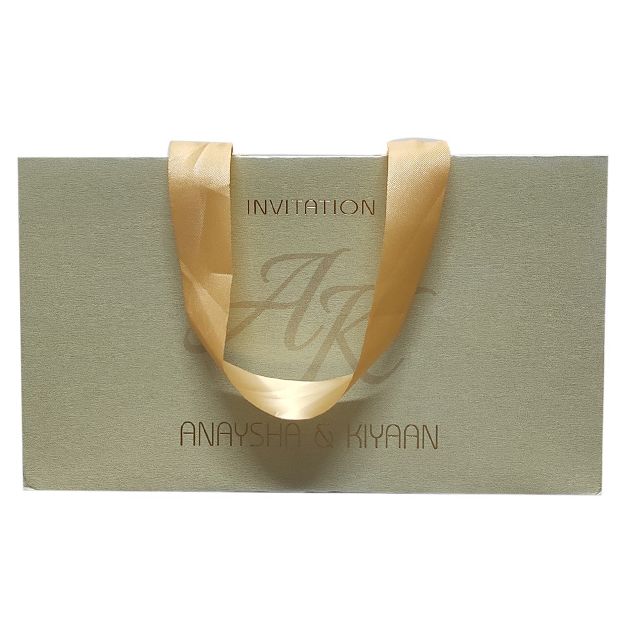 Grey Blue Design Sweet Box Invitation Card-KRC29120