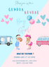Baby Blast Gender Reveal Invitation-King of Cards