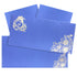 Alluring Blue Shading With Floral Theme Wedding Card - KNKS17BG