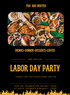 Black Barbeque labor day Invitation-King of Cards