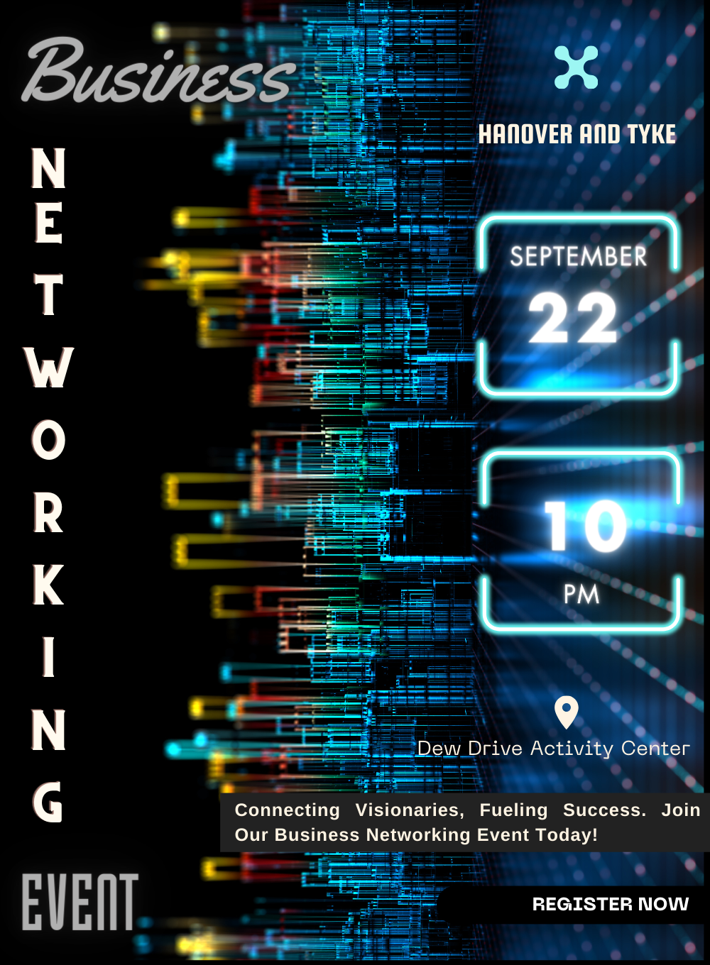 Black Business Networking Invitation-King of Cards