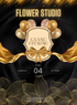 Black Floral Grand Opening Invitation-AAGOI010