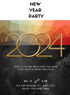 Blue Countdown New Year Eve Invitation-AANEW010
