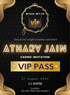 Black Pass VIP Event Invitation-AAVET005