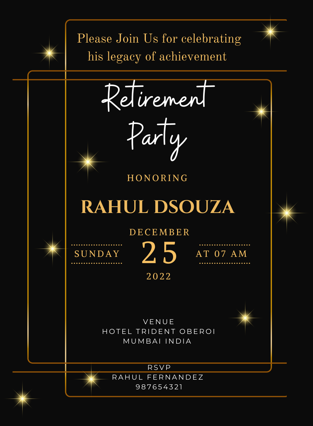 Black Spark Retirement Party-King of Cards