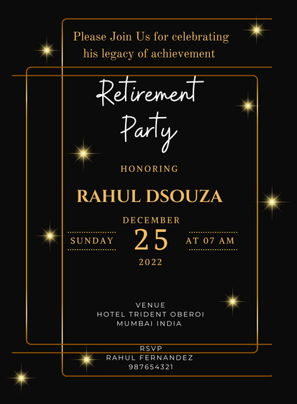 Black Spark Retirement Party-King of Cards