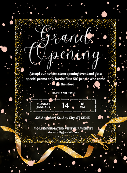 Black Spots Grand Opening Invitation-AAGRA002