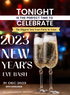 Golden Black New Year Party Invitation-AANYI017