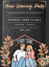 Black Theme Housewarming Invitation-AAHMI0010