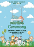 Blue Animals Naming Ceremony Invitations-AANCI009