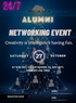 Blue Christmas Tree Networking Invitation-AANEG006
