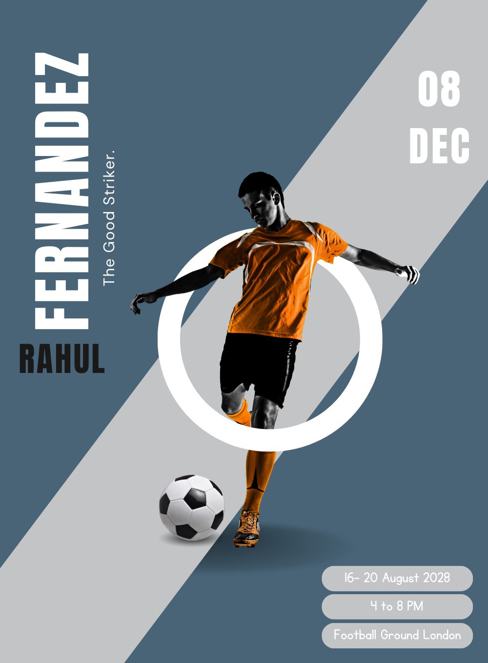 Blue Circle Football Invitation-AABLL004