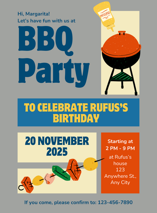 Blue Grill Barbeque Party-AABBQ005