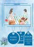 Blue Lavender Picnic Invitation-AAPIC004