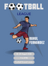 Blue League Football Invitation-AABLL009