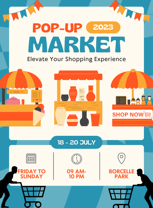 Blue Market Shopping Event Invitation-AASHE007