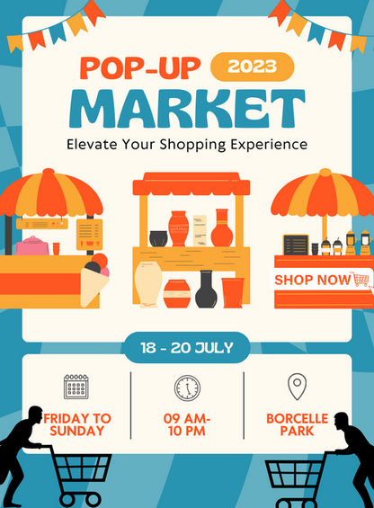 Blue Market Shopping Event Invitation-AASHE007