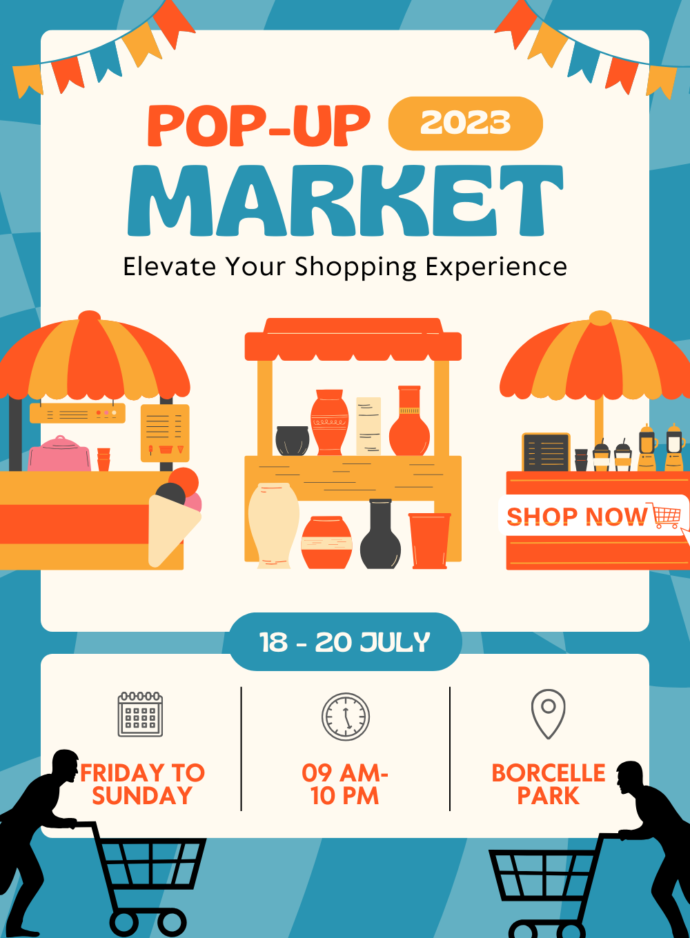 Blue Market Shopping Event Invitation-AASHE007
