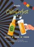 Blue Panda Oktoberfest Invitation-AAOKT014