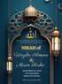 Blue Serenity Muslim Wedding Invitation-AAMWI035