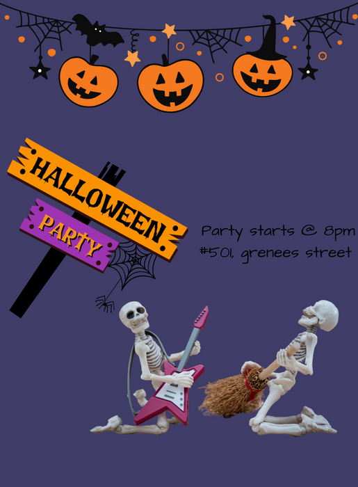 Blue Skull Holloween-AAHOO008